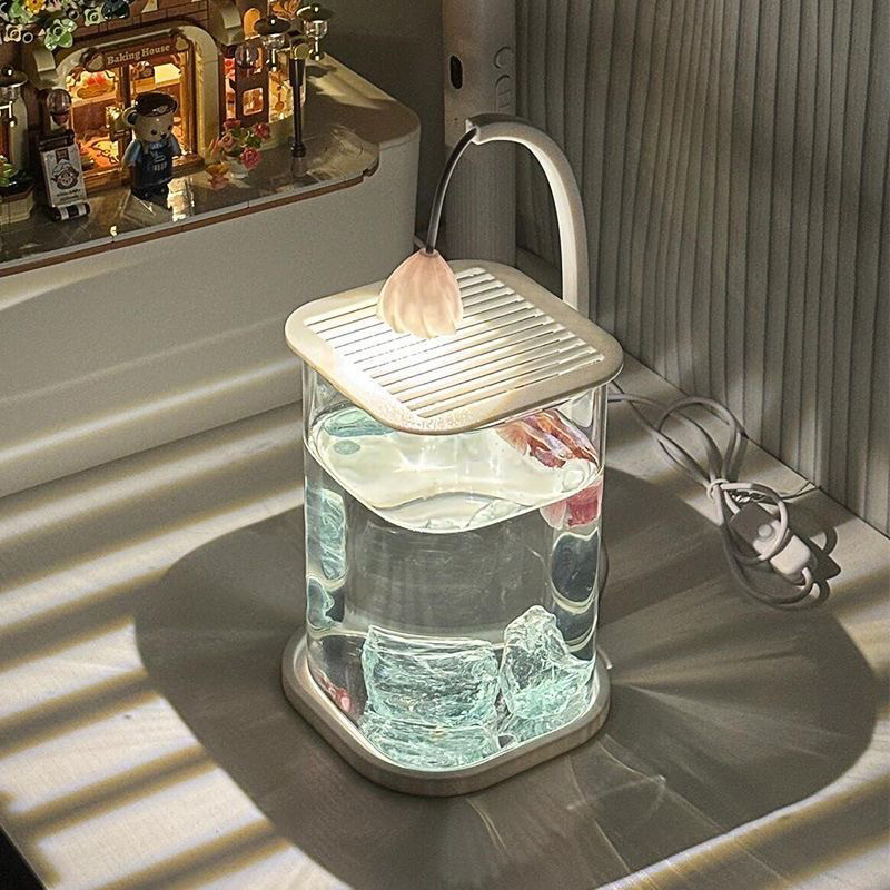 Aquarium Fish Betta - Full Set Transparent Aquarium Crystal Stone