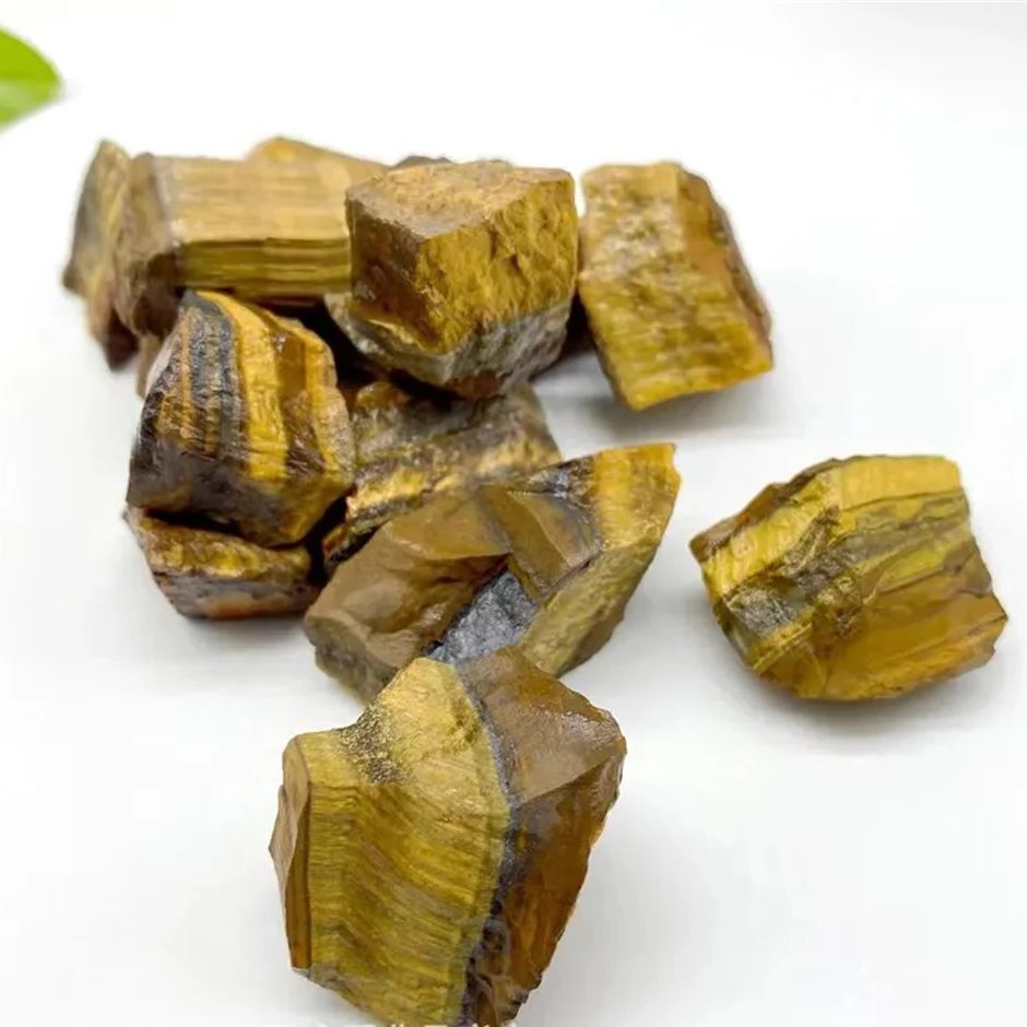 Natural Tiger Eye Raw Stone Ro - Fish Tank Gravel 评论和价格