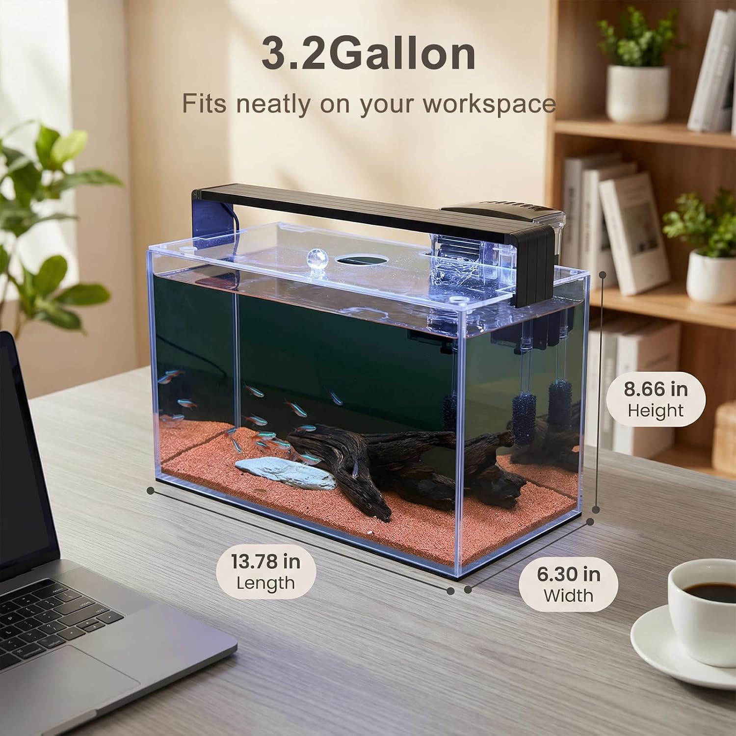 3.2 Gallon Nano Nature Aquariu - Betta Fish Tank 评论和价格
