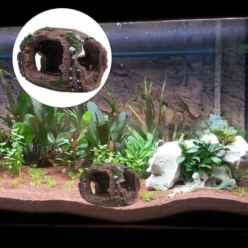 1Pcs Artificial Cave Landscapi - Aquarium Decor 评论和价格