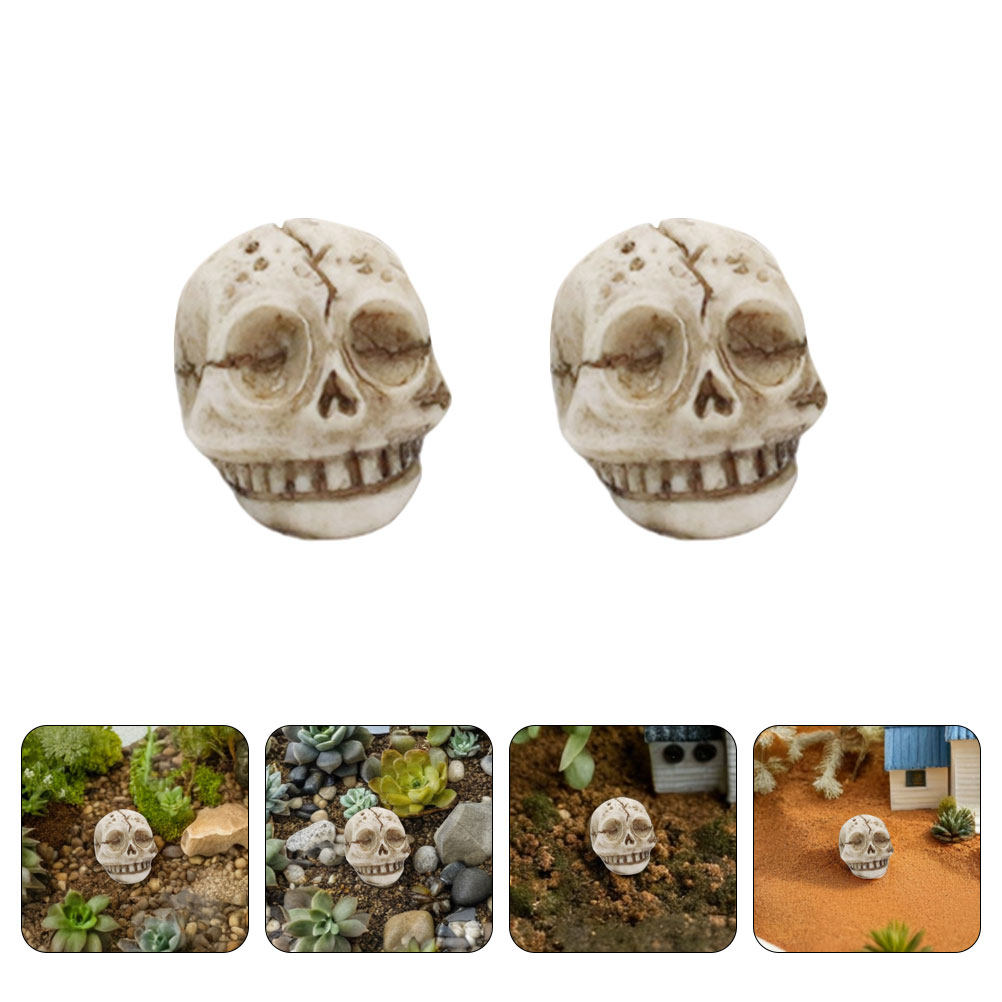 20Pcs Resin Smiling Skull Deco - Aquarium Decor 评论和价格