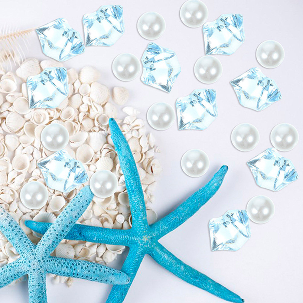 1Set Blue Crushed Plastic Bead - Aquarium Decor 评论和价格