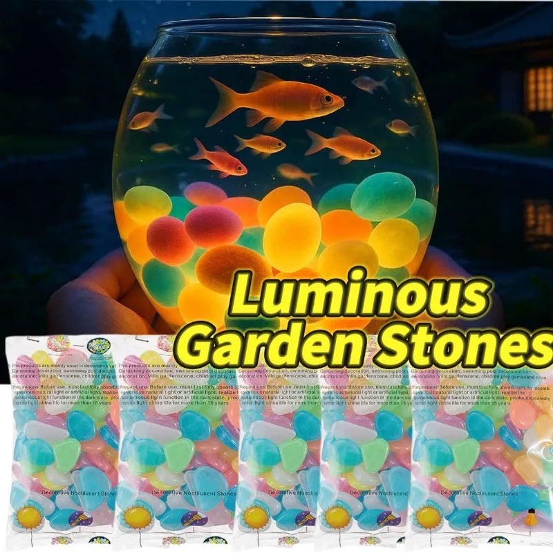 100-1000 Pcs Luminous Rock, St - Fish Tank Gravel 评论和价格