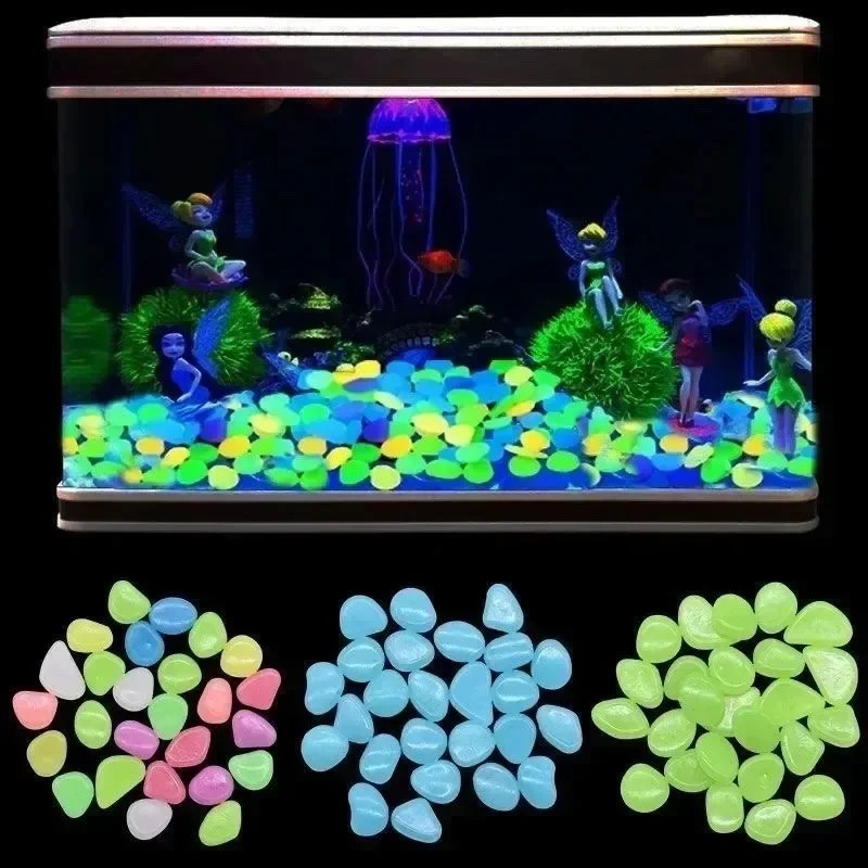 100-1000 Pcs Luminous Rock, St - Fish Tank Gravel 评论和价格
